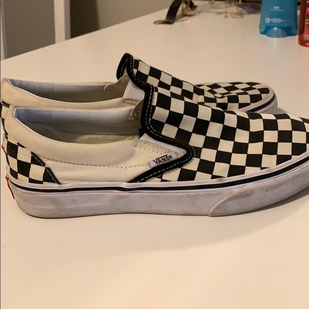 cute checkered vans !!